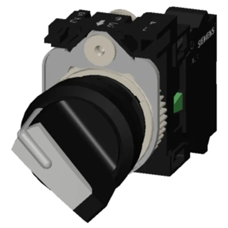 Siemens 3SU1100-2BF60-3BA0-Z X90 – Selector switch, illuminable, 22 mm, round, plastic, white — photo 3 of 5