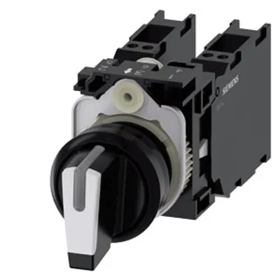 Siemens 3SU1100-2BL60-3LA0-Z Y12 – Selector switch, illuminable, 22 mm, round, plastic, white