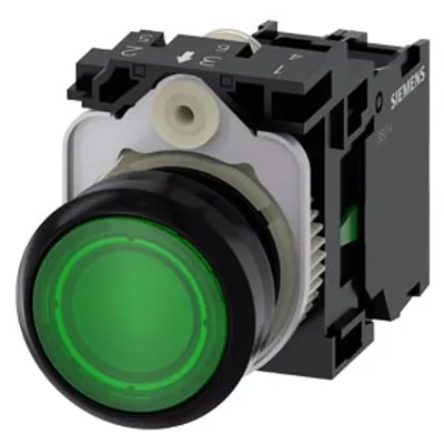 Siemens 3SU1103-0AB40-1BA0-Z Y19 – Illuminated pushbutton, 22 mm, round, plastic, green