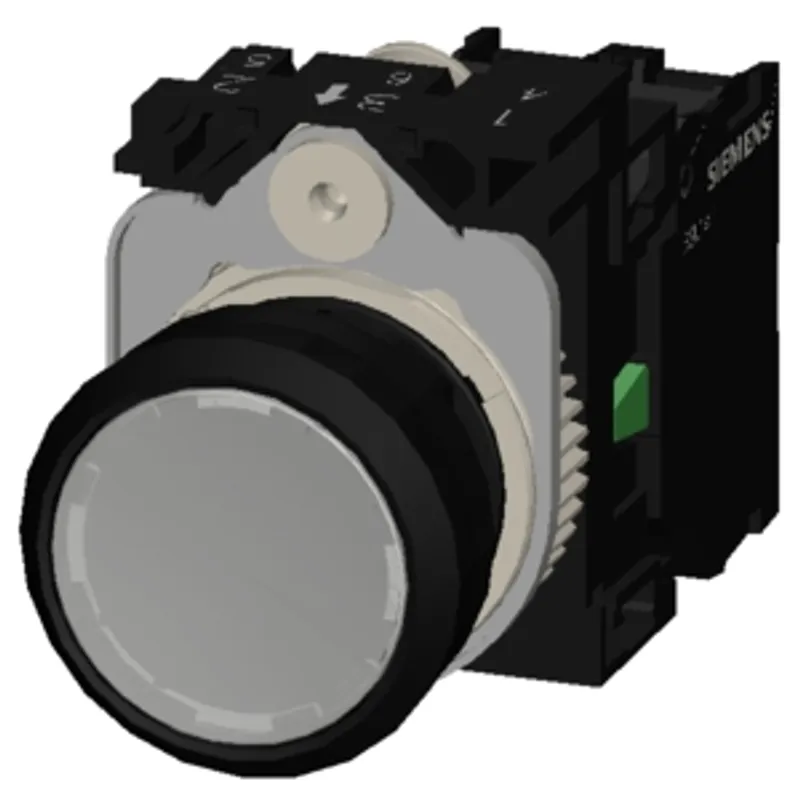 Siemens 3SU1106-0AB60-1BA0-Z X90 – Illuminated pushbutton, 22 mm, round, plastic, white — photo 3 of 5