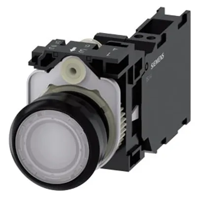 Siemens 3SU1106-0AB60-3FA0-Z Y10 – Illuminated pushbutton, 22 mm, round, plastic, white