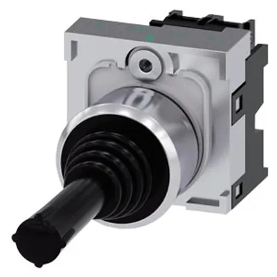 Siemens 3SU1150-7AB88-1NA0 – Coordinate switch, 22 mm, round, metal shiny, black