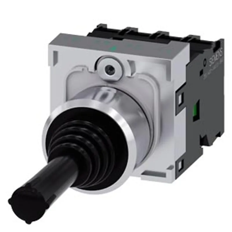 Siemens 3SU1150-7AE88-1QA0-Z X90 – Coordinate switch, 22 mm, round, metal shiny, black
