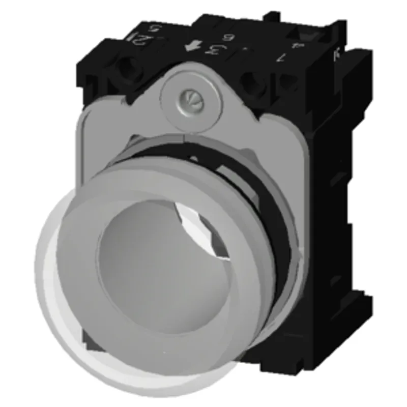 Siemens 3SU1156-6AA70-1AA0-Z X90 – Indicator lights, 22 mm, round, metal, shiny, clear, lens — photo 3 of 5