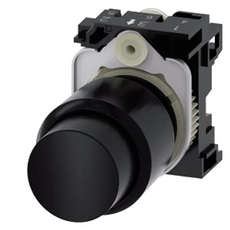 Siemens 3SU1200-0FB10-0AA0-Z Y10 – Pushbutton, compact, with extended stroke (12 mm), 22 mm