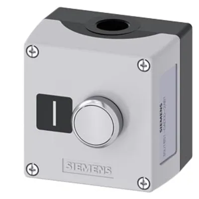 Siemens 3SU1851-0AD00-2AB1 – Enclosure for command devices, 22 mm, round, Enclosure material metal, enclosure top part gray