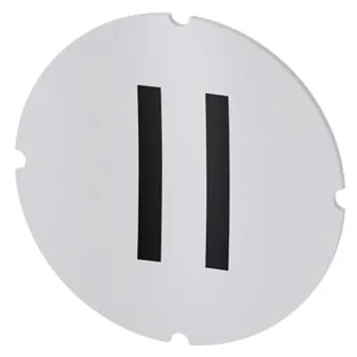 Siemens 3SU1900-0AB71-0QC0 – Inscription plate for illuminated pushbutton, round