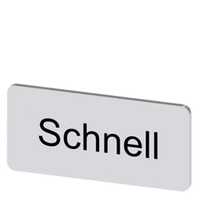 Siemens 3SU1900-0AC81-0AM0-Z Y19 – Labeling plate for snapping on or gluing on label holder