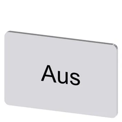 Siemens 3SU1900-0AD81-0AC0-Z Y19 – Labeling plate for snapping on or gluing on label holder