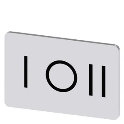 Siemens 3SU1900-0AD81-0QK0-Z Y19 – Labeling plate for snapping on or gluing on label holder