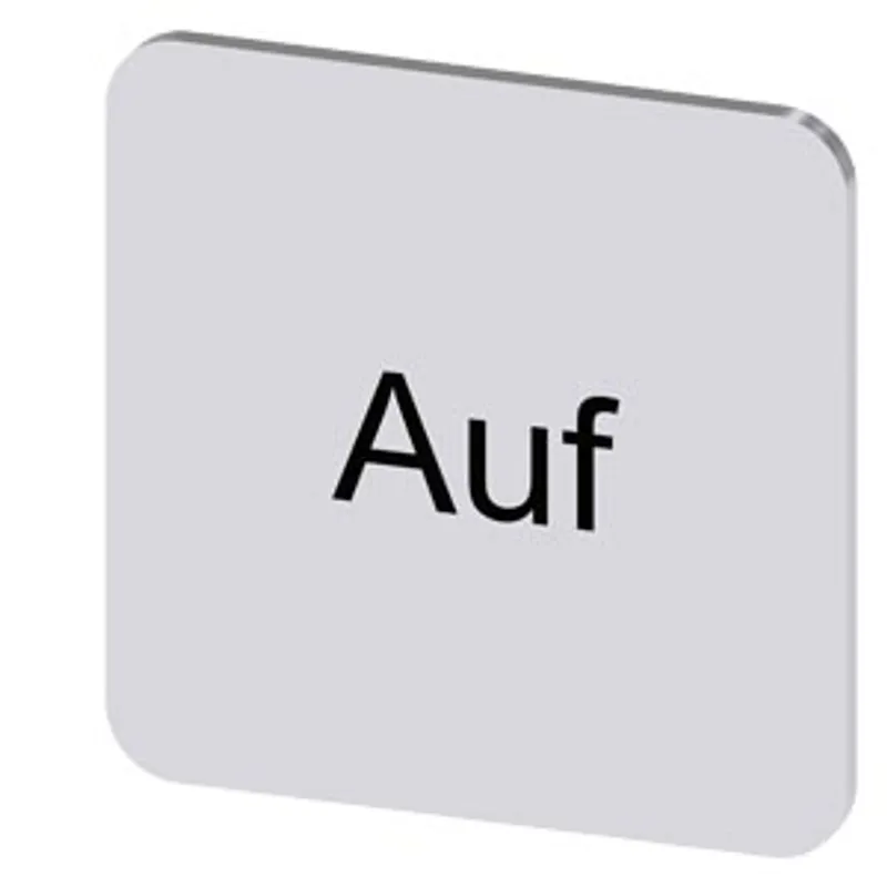Siemens 3SU1900-0AF81-0AD0-Z Y19 – Labeling plate for gluing on enclosure, label size 22x22 mm