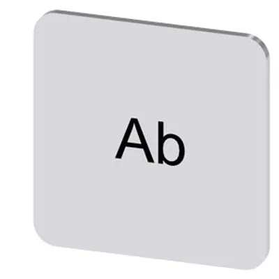 Siemens 3SU1900-0AF81-0AE0 – Labeling plate for gluing on enclosure, label size 22x22 mm