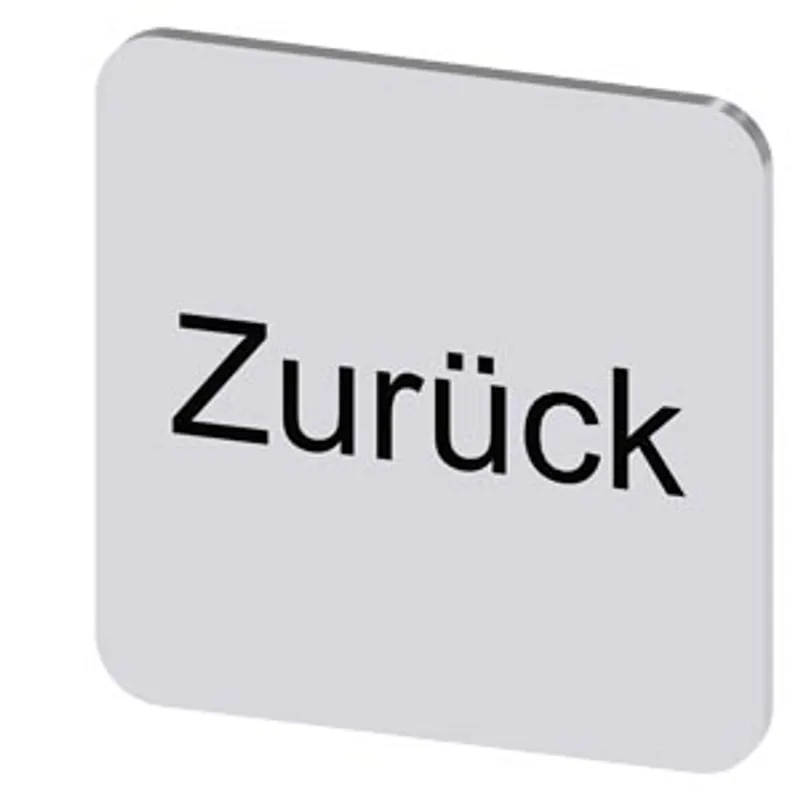 Siemens 3SU1900-0AF81-0AG0-Z Y19 – Labeling plate for gluing on enclosure, label size 22x22 mm