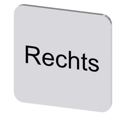 Siemens 3SU1900-0AF81-0AH0-Z Y19 – Labeling plate for gluing on enclosure, label size 22x22 mm