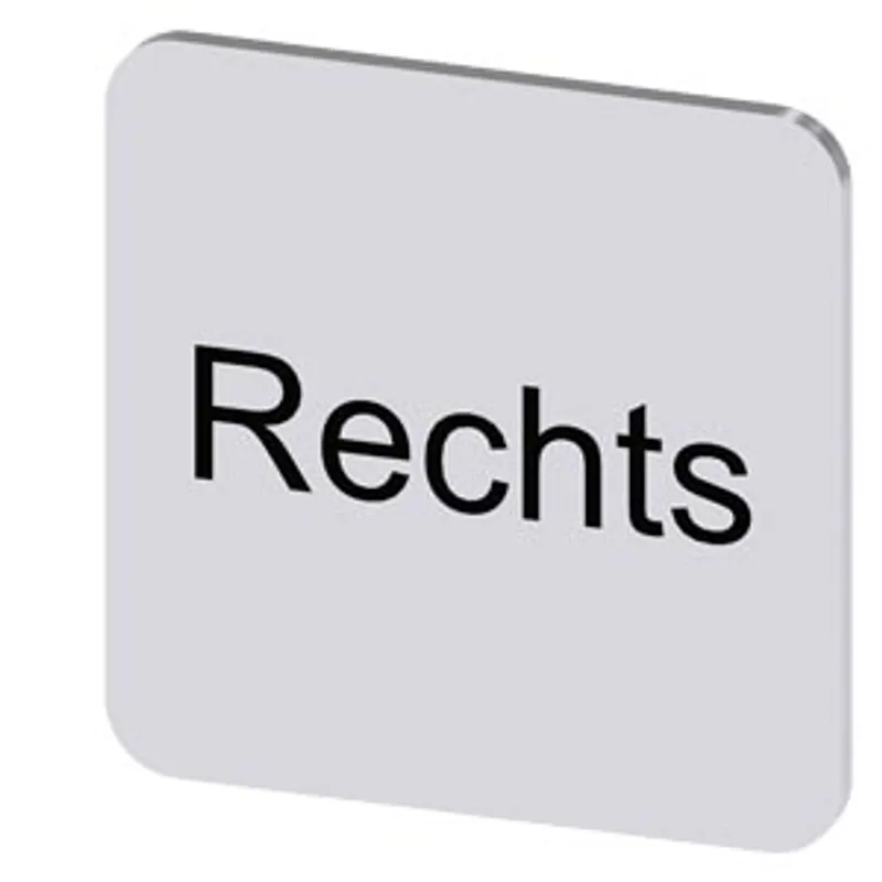 Siemens 3SU1900-0AF81-0AH0-Z Y19 – Labeling plate for gluing on enclosure, label size 22x22 mm
