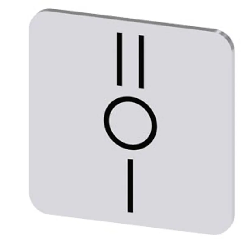 Siemens 3SU1900-0AF81-0QQ0-Z Y19 – Labeling plate for gluing on enclosure, label size 22x22 mm