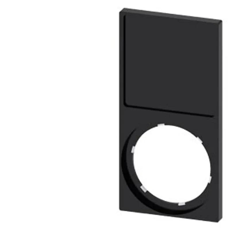 Siemens 3SU1900-0AQ10-0AA0-Z X90 – Label holder, frame rectangular at the bottom, black
