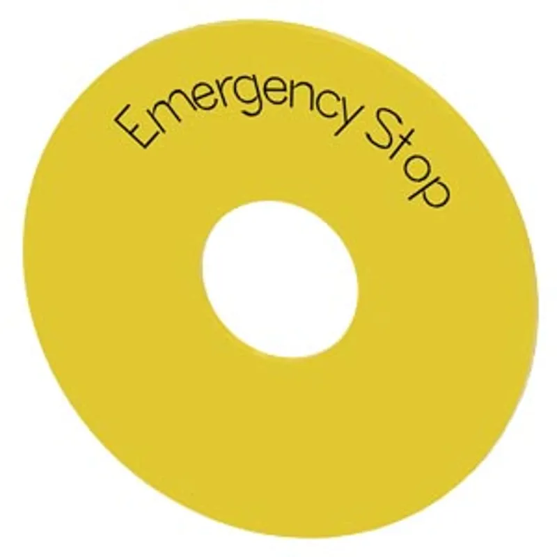 Siemens 3SU1900-0BB31-0DA0-Z Y19 – Washer for emergency stop, yellow