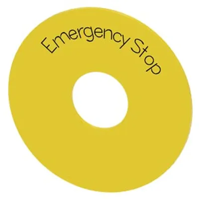 Siemens 3SU1900-0BB31-0DA0 – Washer for emergency stop, yellow