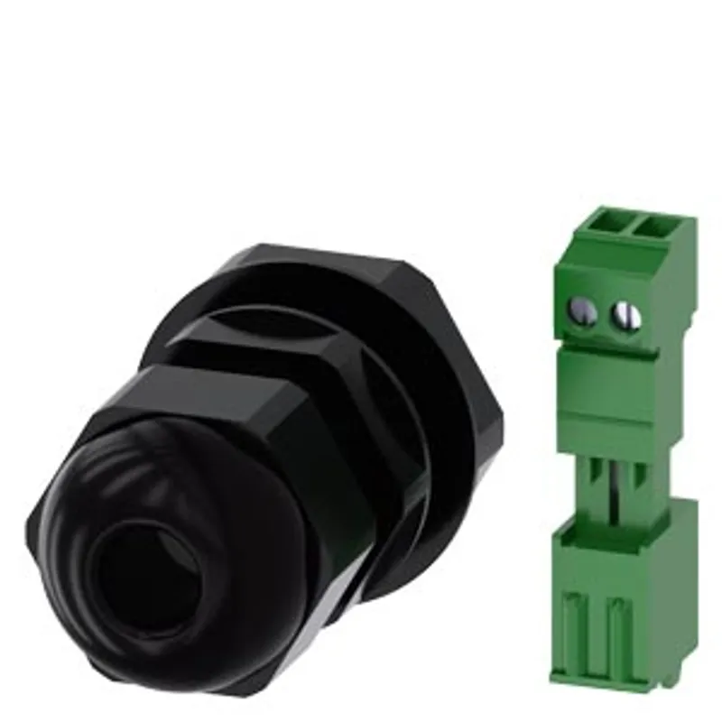 Siemens 3SU1900-0JB10-0AA0-Z Y19 – Metric M25 cable gland for routing the round cable into the…