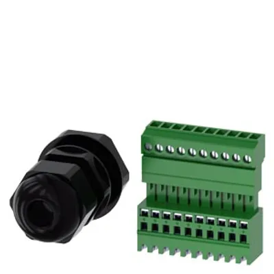 Siemens 3SU1900-0JD10-0AA0-Z Y19 – Metric M25 cable gland for routing the round cable into the…