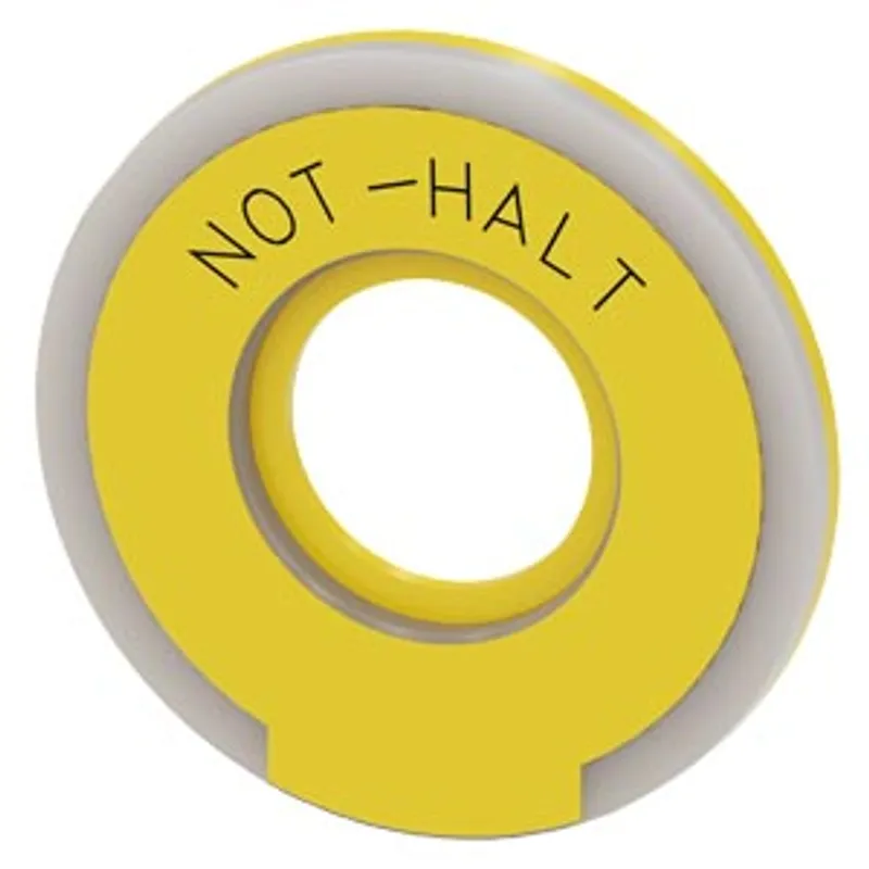 Siemens 3SU1901-0BD31-0AT0-Z Y19 – Washer round for EMERGENCY STOP mushroom pushbutton, yellow
