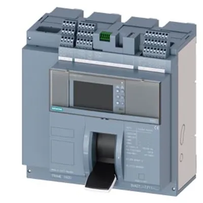 Siemens 3VA2712-7.F11-.... – Fixed-mounted molded case circuit breaker w. handle frame 1600; 4AUX and trip alarm switch S24