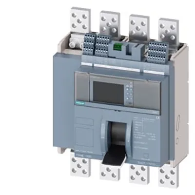 Siemens 3VA2712-7.F15-.... – Fixed-mounted molded case circuit breaker w. handle frame 1600; 4AUX and trip alarm switch S24