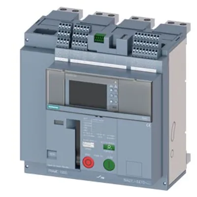 Siemens 3VA2716-1.E12-.... – Fixed-mounted molded case circuit breaker frame 1600; with RTC and 4AUX trip alarm switch S24