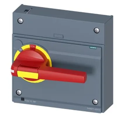 Siemens 3VA9677-0EK15 – Front mounted rotary operator EMERGENCY OFF IEC IP30/40…