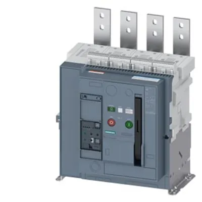 Siemens 3WA1108-3.B23-.... – Fixed-mounted circuit breaker, IEC 60947-2, size 1, 4-pole