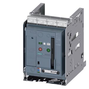 Siemens 3WA1108-4.A62-.... – Non-automatic circuit breaker withdrawable version, with guide frame, IEC 60947-2, frame size 1, 3-poles