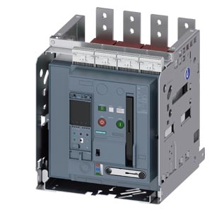 Siemens 3WA1108-4.F43-.... – Withdrawable circuit breaker with guide frame, IEC 60947-2, frame size 1, 4-poles, N-pole left