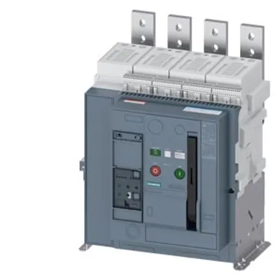 Siemens 3WA1108-8.C23-.... – Fixed-mounted circuit breaker, IEC 60947-2, size 1, 4-pole, N pole on right, In=800 A, breaking capacity E