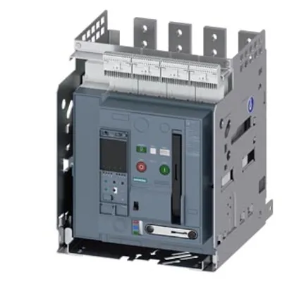 Siemens 3WA1108-8.E43-.... – Withdrawable circuit breaker with guide frame, IEC 60947-2