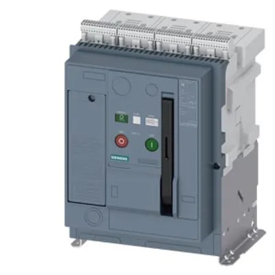 Siemens 3WA1110-3.A05-.... – Non-automatic circuit breaker Fixed-mounted version, IEC 60947-2, frame size 1, 3-poles