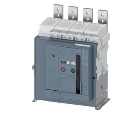 Siemens 3WA1110-8.A23-.... – AC non-automatic air circuit breaker 3WA, fixed-mounted version, IEC 60947-2, size 1, 4-pole, N pole on right Siemens 3WA1110-8.A23-.... – AC non-automatic air circuit breaker 3WA, fixed-mounted version, IEC 60947-2, size 1, 4-pole, N pole on right