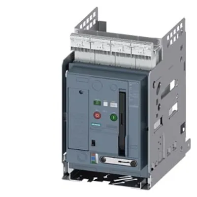 Siemens 3WA1110-8.A31-.... – Non-automatic circuit breaker withdrawable version, with guide frame, IEC 60947-2, frame size 1, 3-poles
