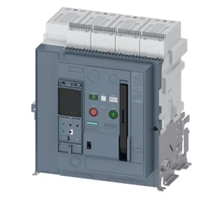 Siemens 3WA1112-8.E40-.... – Withdrawable circuit breaker without guide frame, IEC 60947-2, frame size 1, 4-poles, N-pole left, In=1250A