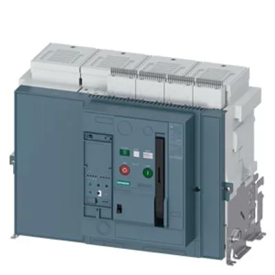 Siemens 3WA1220-6.B40-.... – Withdrawable circuit breaker without guide frame, IEC 60947-2, frame size 2, 4-poles, N-pole left Siemens 3WA1220-6.B40-.... – Withdrawable circuit breaker without guide frame, IEC 60947-2, frame size 2, 4-poles, N-pole left