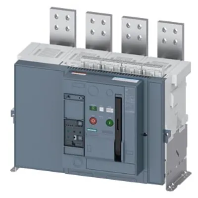 Siemens 3WA1225-3.C23-.... – Fixed-mounted circuit breaker, IEC 60947-2, size 1, 4-pole, N pole on right