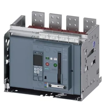 Siemens 3WA1225-4.E73-.... – Withdrawable circuit breaker with guide frame, IEC 60947-2, frame size 2, 4-poles, N-pole left
