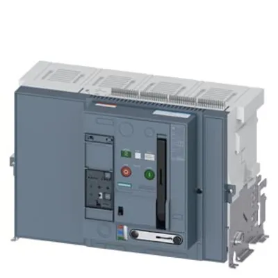 Siemens 3WA1232-5.B50-.... – Withdrawable circuit breaker, without guide frame, IEC 60947-2, size 1, 4-pole, N pole on right Siemens 3WA1232-5.B50-.... – Withdrawable circuit breaker, without guide frame, IEC 60947-2, size 1, 4-pole, N pole on right