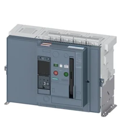 Siemens 3WA1240-5.F25-.... – Fixed-mounted circuit breaker, IEC 60947-2, size 2, 4-pole, N pole on right