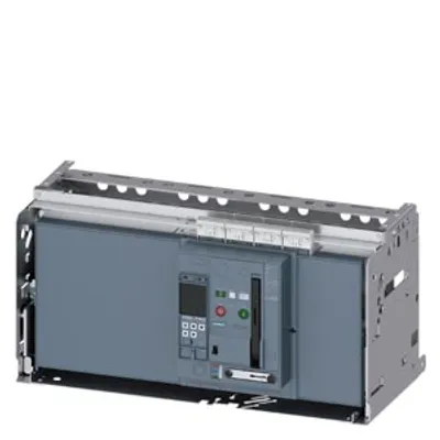Siemens 3WA1350-5.E76-.... – Withdrawable circuit breaker with guide frame, IEC 60947-2, frame size 3, 4-poles, N-pole left Siemens 3WA1350-5.E76-.... – Withdrawable circuit breaker with guide frame, IEC 60947-2, frame size 3, 4-poles, N-pole left