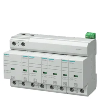 Siemens 5SD7444-1 – Combination arrester type 1+2 requirement class B+C, Uc 350 V, protective modules, plug-in, 4-pole Siemens 5SD7444-1 – Combination arrester type 1+2 requirement class B+C, Uc 350 V, protective modules, plug-in, 4-pole