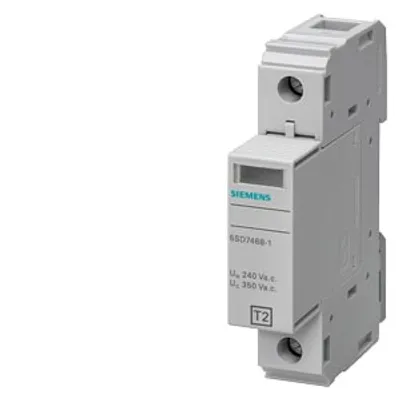 Siemens 5SD7461-0 – Surge arrester type, 2, requirement class C, Uc 350 V, protective modules, plug-in, 1-pole, L-N circuit Siemens 5SD7461-0 – Surge arrester type, 2, requirement class C, Uc 350 V, protective modules, plug-in, 1-pole, L-N circuit