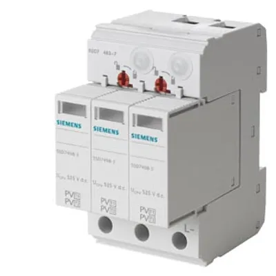 Siemens 5SD7483-6 – Surge arrester type, 1/type 2, Uc 1050 V DC, Imax 40 kA short-circuit strength 80 A, 2+V circuit Siemens 5SD7483-6 – Surge arrester type, 1/type 2, Uc 1050 V DC, Imax 40 kA short-circuit strength 80 A, 2+V circuit