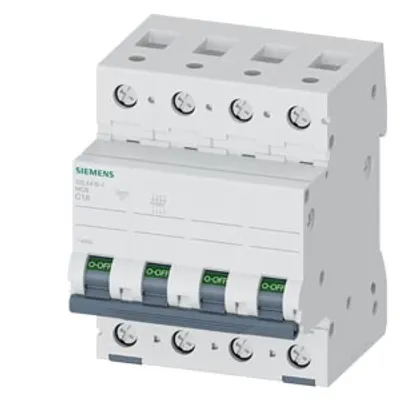 Siemens 5SL4415-7 – Miniature circuit breaker 400 V 10kA, 4-pole, C, 1.6A