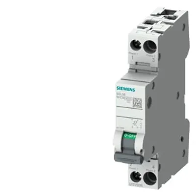 Siemens 5SL5804-7 – Miniature circuit breaker 6 kA 110 V DC, 2-pole, width 1 MW (18 mm), switching characteristic C, 4 A Siemens 5SL5804-7 – Miniature circuit breaker 6 kA 110 V DC, 2-pole, width 1 MW (18 mm), switching characteristic C, 4 A